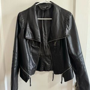COPY - Lulus Leather Moto Jacket Size M